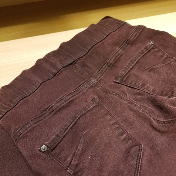 James Jeans Twiggy Red Black Glossed Legging w/tag - Picture 6 of 8